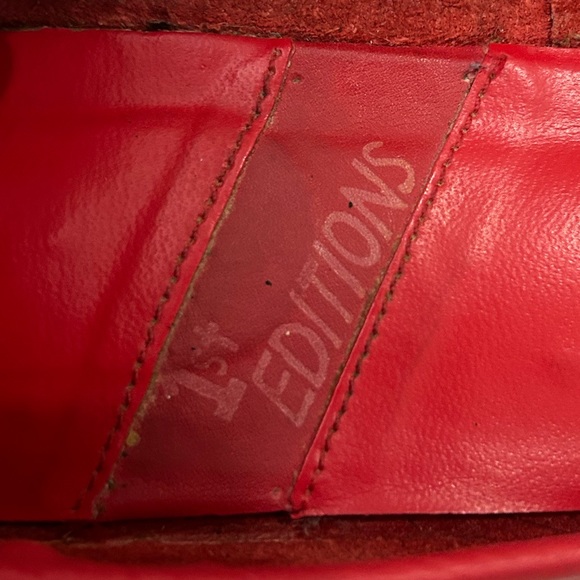 Vintage Red Ballet Flats with Bow/Ribbon Details - Picture 10 of 10